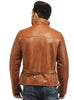 Men's Classic Leather Biker Jacket , Men Jacket - CrabRocks, LeatherfashionOnline
 - 3