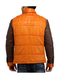 Alaska F- Best Seller Men Leather Puffer 