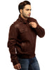 Men Real Leather Ribbed  Biker Look Bomber Jacket , Men Jacket - CrabRocks, LeatherfashionOnline
 - 2