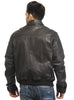 Men Real Leather Ribbed  Biker Look Bomber Jacket , Men Jacket - CrabRocks, LeatherfashionOnline
 - 6