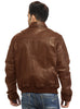 Men Real Leather Ribbed  Biker Look Bomber Jacket , Men Jacket - CrabRocks, LeatherfashionOnline
 - 3