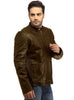 Men Straight Fitted Leather Biker Casual Jacket , Men Jacket - CrabRocks, LeatherfashionOnline
 - 4