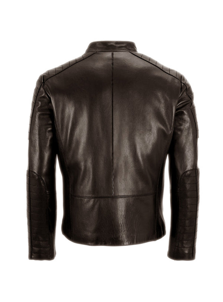 Men's Leather Padded Washed Biker Hot Seller , Men Jacket - CrabRocks, LeatherfashionOnline
 - 3