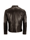 Men's Leather Padded Washed Biker Hot Seller , Men Jacket - CrabRocks, LeatherfashionOnline
 - 3