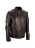 Men's Leather Padded Washed Biker Hot Seller Brown / S / Leather, Men Jacket - CrabRocks, LeatherfashionOnline
 - 1