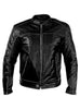 Men's Washed Basic Leather Biker Jacket washed effect Ash Grey / S / Leather, Men Jacket - CrabRocks, LeatherfashionOnline
 - 1