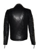 Men Designer Studded Motorcycle Leather Jacket