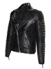 Men Designer Studded Motorcycle Leather Jacket