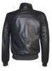 Designer Men Arrows Quilted Leather Bomber Jacket