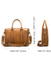 Real Leather Hard Case Messenger Cum Tavelling Representative Leather Bag