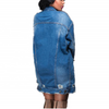 Spring And Summer  Street Fashion Women Long  Blue Denim Jacket/Shirt Ladies Jean Jacket