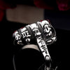 BIG SIZE PUNK MIDDLE FINGER POINTED STAINLESS STEEL RINGS FOR MENS