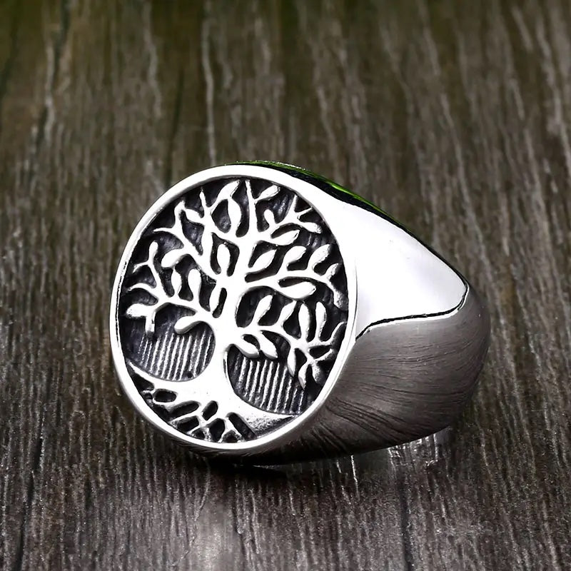 Vannamoda  life tree men's ring stainless steel fashion jewellery- Best Seller