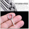 Cool Vintage Punk / Gothic/ Rock  cylinder tube Stainless Steel Ear Ring