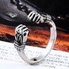 Fashion Double snake head animal men's/Women Ring stainless steel punk rock jewellery.