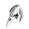 Viking Vintage Punk Olecranon The Crow Skull Ring For Man Stainless Steel Man's Jewelry
