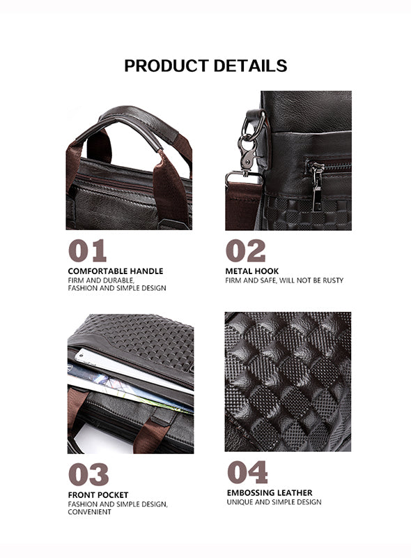 Trendy Good Leather Brief Cases For Mens Fashion Office Briefcase Bags