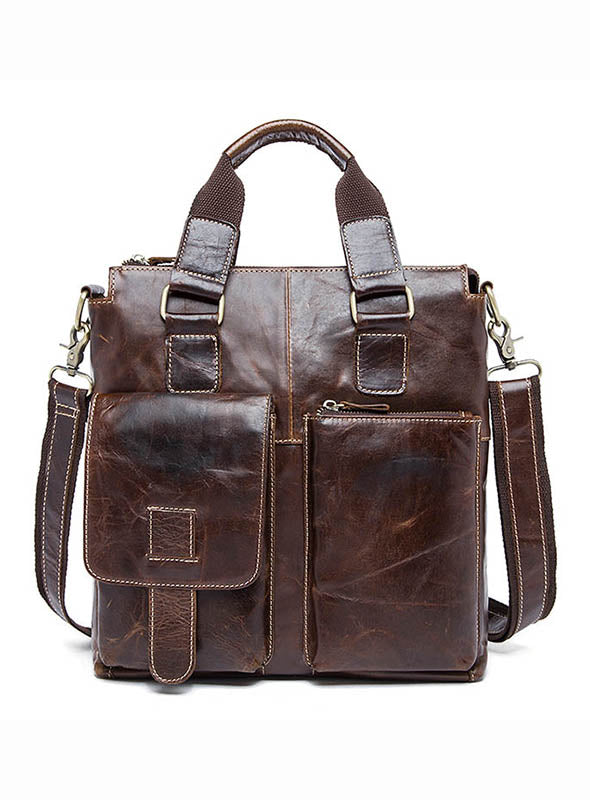 Hot Sell Trendy Leather Messenger Shoulder Top High Quality Handbags For Men 8259