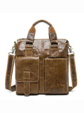 Hot Sell Trendy Leather Messenger Shoulder Top High Quality Handbags For Men 8259