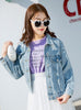 9046 Blazer Jean,Embroidery Denim Jacket,Blusa Jean