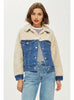 9062 Fur Jean Jacket Woman,Woman Denim Jacket Fur Lining-Warm Jacket  Collection