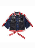 9085 Denim Jacket With Pearls,Women Jean Jacket Wholesale