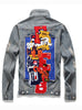 9113 Men Blazer And Jean,Lined Denim Jacket