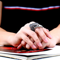 Stainless Steel Rings Animal Eagle Neck design  316l Unique Stainless Steel Ring