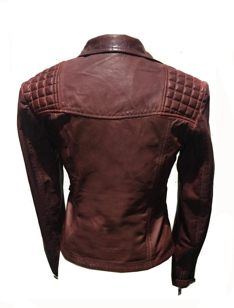 NYC Leather Woman Moto Jacket