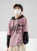 Autumn hooded sweater men's long-sleeved casual loose clothes  version of the trend of fake two men's pullover tops