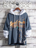 Autumn hooded sweater men's long-sleeved casual loose clothes  version of the trend of fake two men's pullover tops