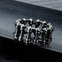 MotorCycle Vintage Punk Rock Gear Wheel Stainless Steel Unisex Ring