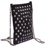 Vannamoda Nunoo Multi Studded Pockets AcrossBody Shoulder Leather Bag.