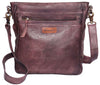 Michael Mens CargoPockets CrossBody Shoulder Leather Bag( Weave Pocket)