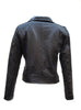 RockStuds Woman Leather Moto Biker Jacket Studded Sleeve