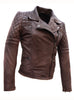 New York Leather Woman Moto Jacket