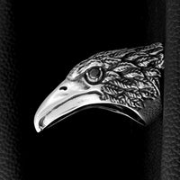 Eagle Head Stainless Steel Ring – Gothic Punk Ring for Men & Women Hotseller