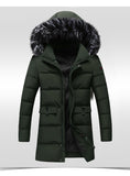 Winter Casual Hood Slim Cotton Outwear Jacket Men's Coat