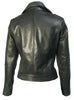 Vanna Woman Leather Moto Biker Jacket Studded Sleeve