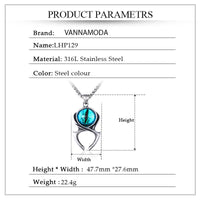 Gothic Dragon Eye Pendant Necklace