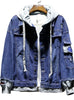 JK88A Cowboy Jacket Jean Men,Men Jean Jacket, Denim Hooded Jacket Men