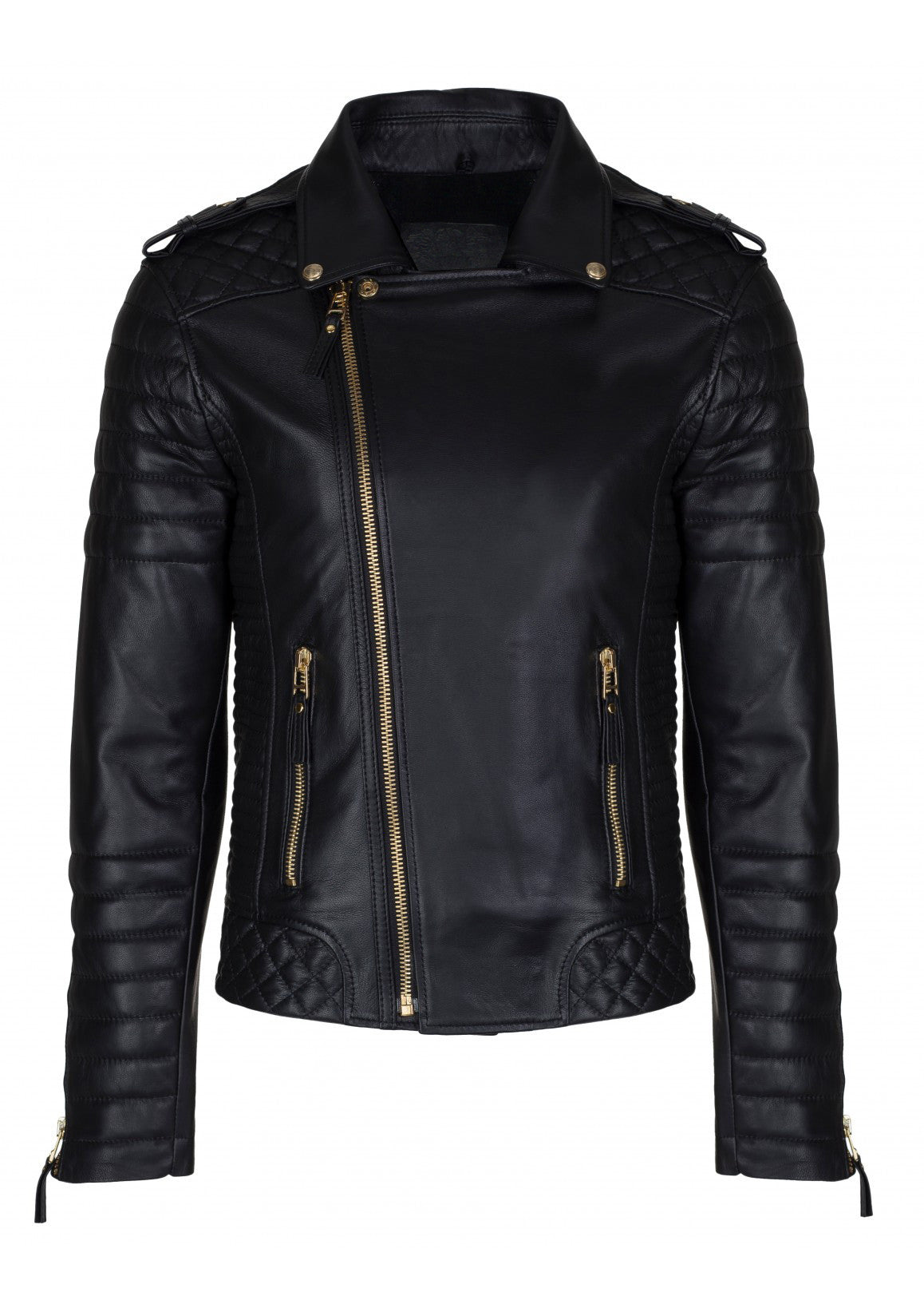 Crabrocks Men Designer Padded Motorcycle Leather Jacket , Men Jacket - CrabRocks, LeatherfashionOnline
 - 2