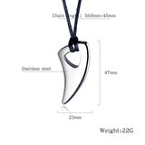 New Style Attractive Silver Black Jewelry Mens Stainless Steel Personalized Pendant