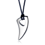 New Style Attractive Silver Black Jewelry Mens Stainless Steel Personalized Pendant