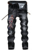 S429 New Design Skull Embroidered Mens  Jean