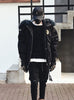 Winter Thick Hooded Parkas Hip Hop Punk Overcoat Streetwear Men Jacket