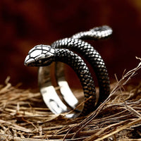 VENOMOUS COIL STAINLESS STEEL WRAP RING