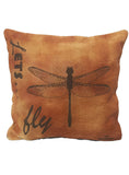 Leather Engrave Cushion Cover - Lets Fly