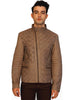 Valen Designer Men MotorBiker Woven Leather Jacket