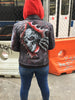 Limited Edition hand painted Biker washed Waxed leather jacket